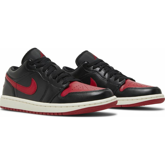 Женские кроссовки Air Jordan 1 Low 'Bred Sail' (DC0774-061), Размер: 39, Наличие: Забрать сейчас, фото , изображение 6