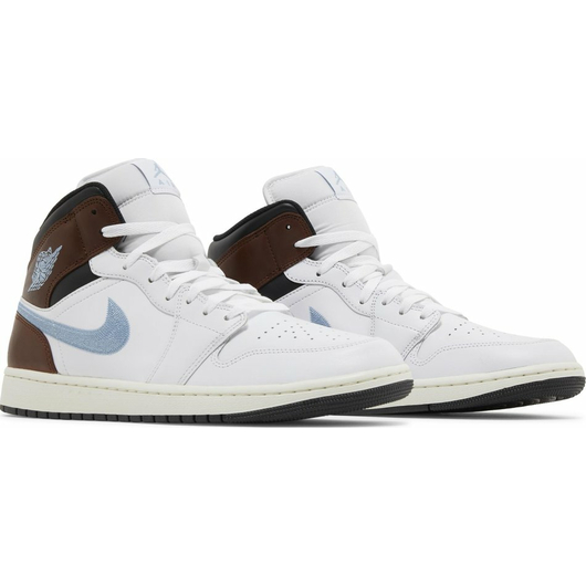 Air Jordan 1 Retro Mid SE 'Brown Blue Grey', Размер: 40.5, Наличие: Забрать сейчас, фото , изображение 6