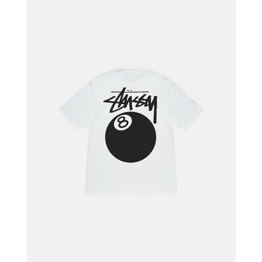 Stussy 8 Ball Tee 'White', Размер: XL, Наличие: Забрать сейчас, фото 
