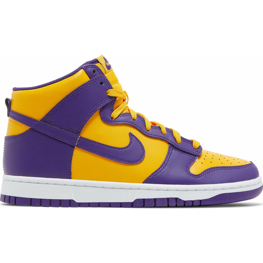Мужские кроссовки NIKE DUNK HI RETRO VIOLET/YELLOW (DD1399-500), Размер: 45, Наличие: Забрать сейчас, фото , изображение 2