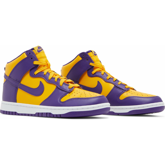 Мужские кроссовки NIKE DUNK HI RETRO VIOLET/YELLOW (DD1399-500), Размер: 45, Наличие: Забрать сейчас, фото , изображение 6