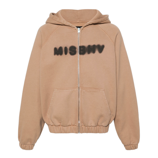 MISBHV Beige Community Zipped Hoodie, Размер: S, Наличие: Забрать сейчас, фото 