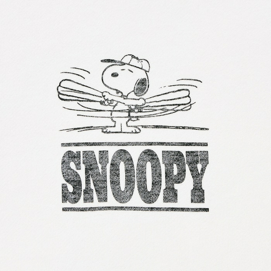 Лонгслив UNIQLO X SNOOPY (341-461125), Размер: M, Наличие: Забрать сейчас, фото , изображение 5