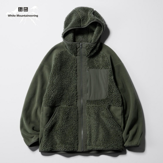 UNIQLO White Mountaineering Fleece Jacket (341-463350), Размер: M, Наличие: Забрать сейчас, фото 