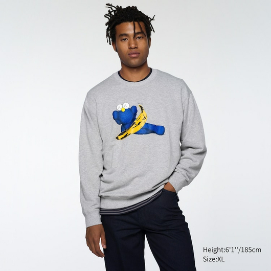 Кофта KAWS + Warhol Grey Sweater, Размер: L, Наличие: Забрать сейчас, фото , изображение 8