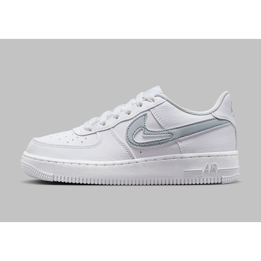 Кроссовки Nike Air Force 1 'Cut Out Swoosh - White Photon Dust' (GS) (FQ2413-100), Размер: 39, Наличие: Забрать сейчас, фото , изображение 3