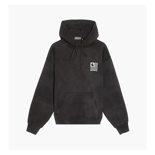 Худі CARHARTT WIP CHROMO TIE-DYE HOODIE BLACK (I031405-BLACK), Размер: XL, Наличие: Забрать сейчас, фото 