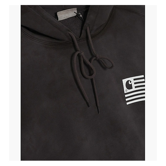 Худі CARHARTT WIP CHROMO TIE-DYE HOODIE BLACK (I031405-BLACK), Размер: XL, Наличие: Забрать сейчас, фото , изображение 2