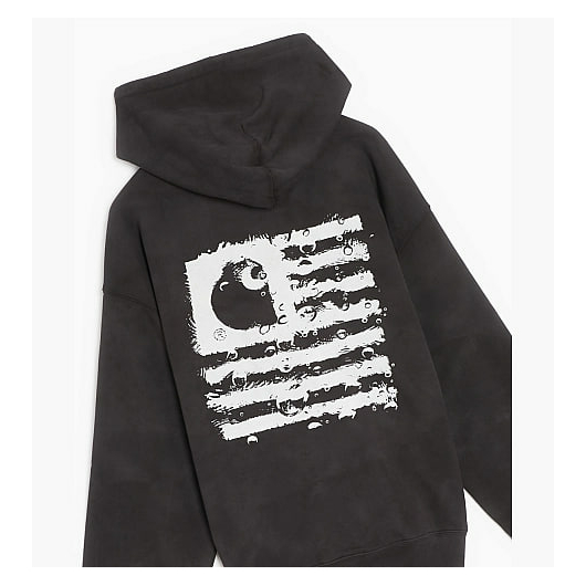 Худі CARHARTT WIP CHROMO TIE-DYE HOODIE BLACK (I031405-BLACK), Размер: XL, Наличие: Забрать сейчас, фото , изображение 3
