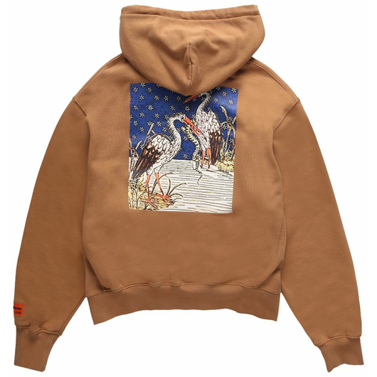 Heron Preston Medieval Heron Hoodie 'Tobacco Brown/White', Размер: M, Наличие: Забрать сейчас, фото , изображение 2