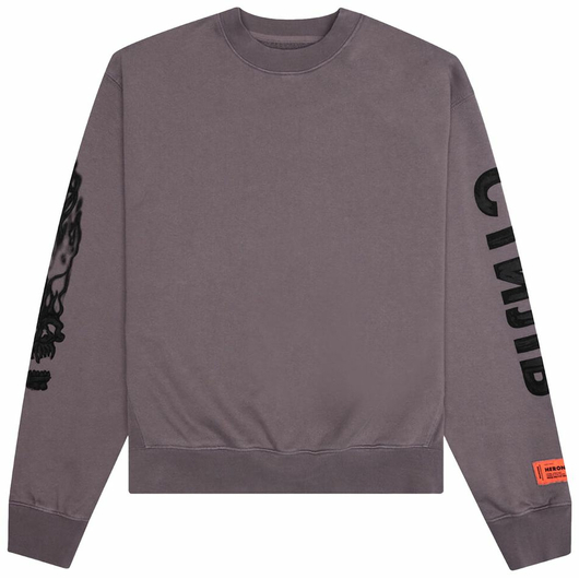 HERON PRESTON FLAMING SKULL CREWNECK, Размер: M, Наличие: Склад (1-3 дня), фото 