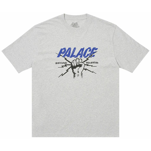 PALACE SHOCKING BEHAVIOUR T-SHIRT GREY MARL, Размер: M, Наличие: Склад (1-3 дня), фото 