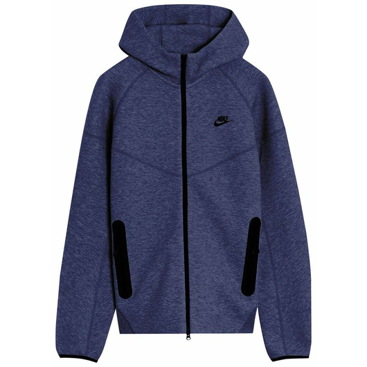 ТОЛСТОВКА NIKE TECH FLEECE FULL-ZIP WINDRUNNER HOODIE BLUE, Размер: XXL, Наличие: Склад (1-3 дня), фото 