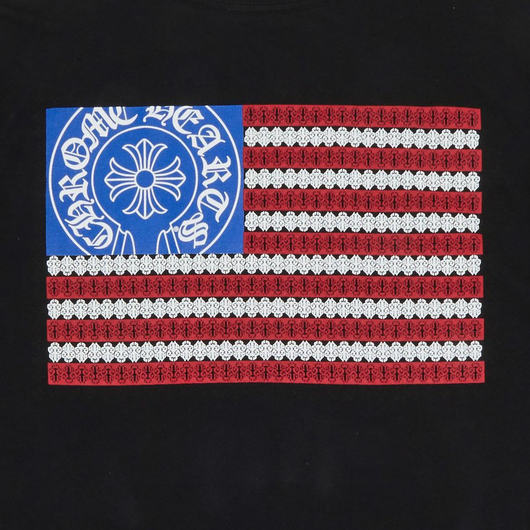 Chrome Hearts American Flag T-Shirt 'Black', Размер: L, Наличие: Забрать сейчас, фото , изображение 3