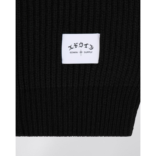 Edwin Gary Zipped Cardigan Wool Knit Blend Black garment washed, Размер: M, Наличие: Забрать сейчас, фото , изображение 4