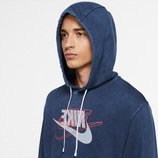 Худі чоловіче Nike M Nsw Retro Jogger Ft Retro Po Hoodie Blue Cz7830-410, Размер: M, Наличие: Склад (1-3 дня), фото , изображение 2