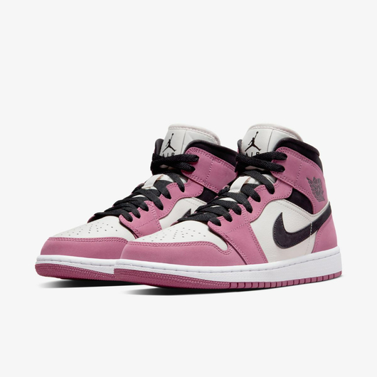 Кросівки жіночі Air Jordan 1 Mid Pink/White Dc7267-500, Размер: 36, Наличие: Склад (1-3 дня), фото , изображение 5