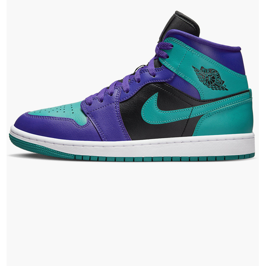 Кросівки жіночі Air Jordan W 1 Mid Violet/Turquoise BQ6472-502, Размер: 36.5, Наличие: Склад (1-3 дня), фото 