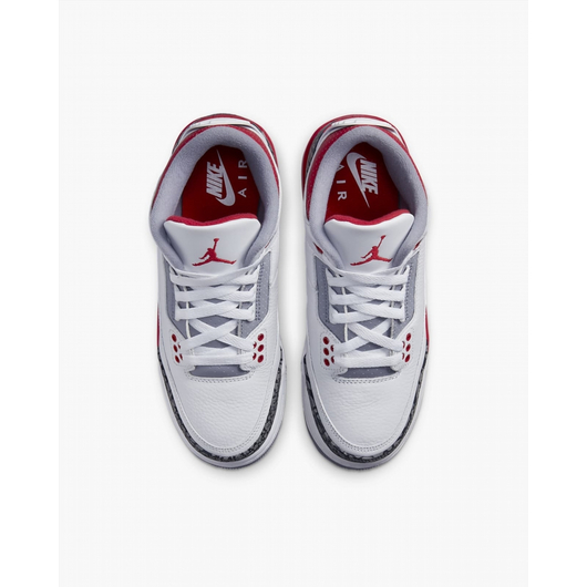 Кросівки дитячі Air Jordan Retro Fire Red (2022) (Gs) White Dm0967-160, Размер: 37.5, Наличие: Склад (1-3 дня), фото , изображение 5