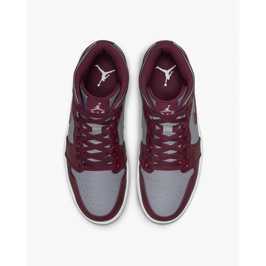 Кросівки чоловічі Nike Air Jordan 1 Mid Red/Grey Dq8426-615, Размер: 42, Наличие: Склад (1-3 дня), фото , изображение 5