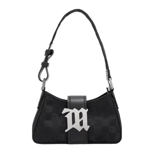 MISBHV Black Nylon Monogram Small Shoulder Bag , Размер: MISC, Наличие: Забрать сейчас, фото 