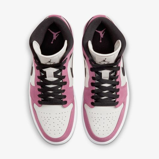 Кросівки жіночі Air Jordan 1 Mid Pink/White Dc7267-500, Размер: 36, Наличие: Склад (1-3 дня), фото , изображение 2