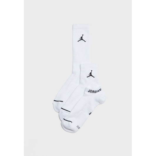 Шкарпетки унісекс Nike Jordan Waterfall Socks (3 пари) White SX6274-100, Размер: 38.5-40.5, Наличие: Склад (1-3 дня), фото , изображение 5
