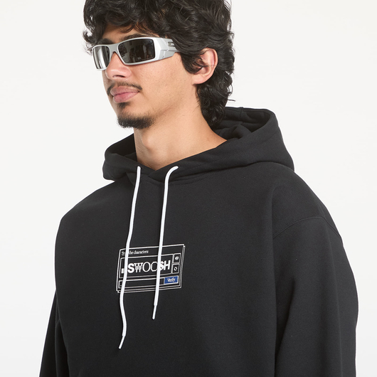 Худі чоловіче Nike Swoosh Are You A Bot Exclusive Hoodie Black HF0177-010, Размер: L, Наличие: Склад (1-3 дня), фото , изображение 2