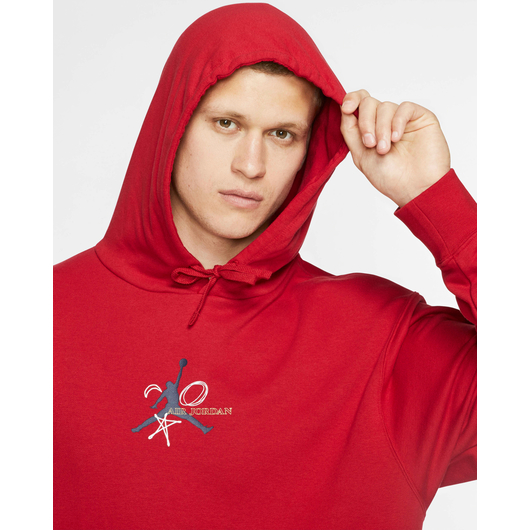 Худі чоловіче Air Jordan Legacy Red CJ9083-687, Размер: S, Наличие: Склад (1-3 дня), фото , изображение 3