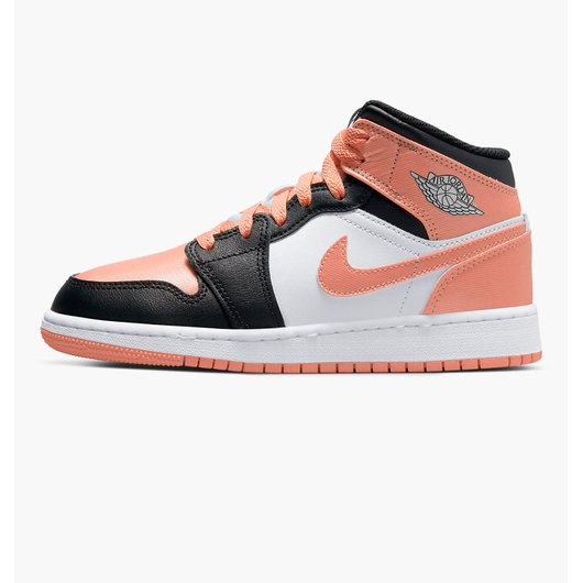 Кросівки дитячі Air Jordan 1 Mid White/Peach Dm9077-108, Размер: 40, Наличие: Склад (1-3 дня), фото 