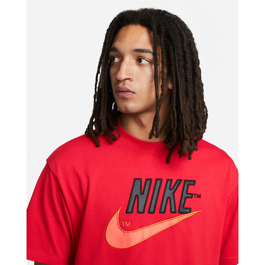 Футболка чоловіча Nike Mens T-Shirt Red DM6373-657, Размер: S, Наличие: Склад (1-3 дня), фото , изображение 3