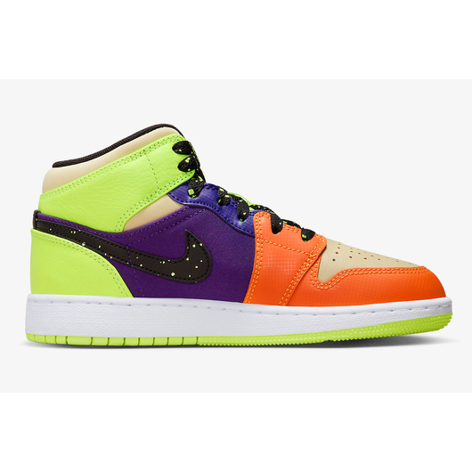 Кросівки жіночі Air Jordan 1 Mid Volt/Vivid Multi FD8795-700, Размер: 38.5, Наличие: Склад (1-3 дня), фото , изображение 3