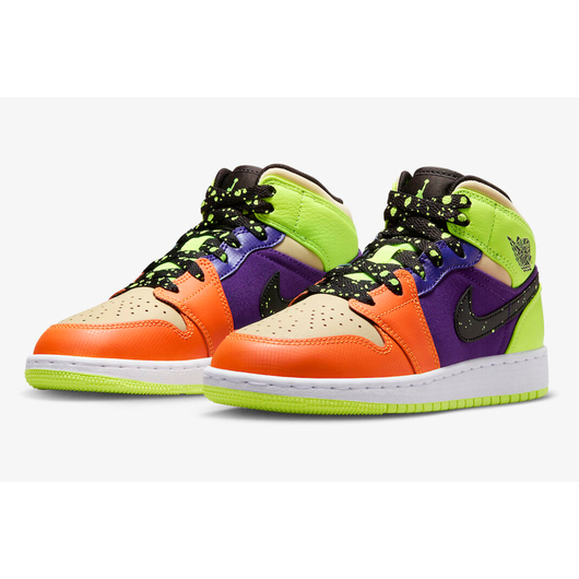 Кросівки жіночі Air Jordan 1 Mid Volt/Vivid Multi FD8795-700, Размер: 38.5, Наличие: Склад (1-3 дня), фото , изображение 5