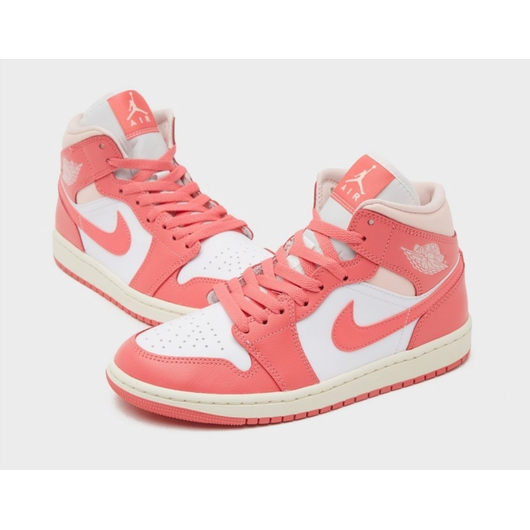 Кросівки жіночі Air Jordan 1 Mid Pink/White BQ6472-186, Размер: 39, Наличие: Склад (1-3 дня), фото , изображение 3