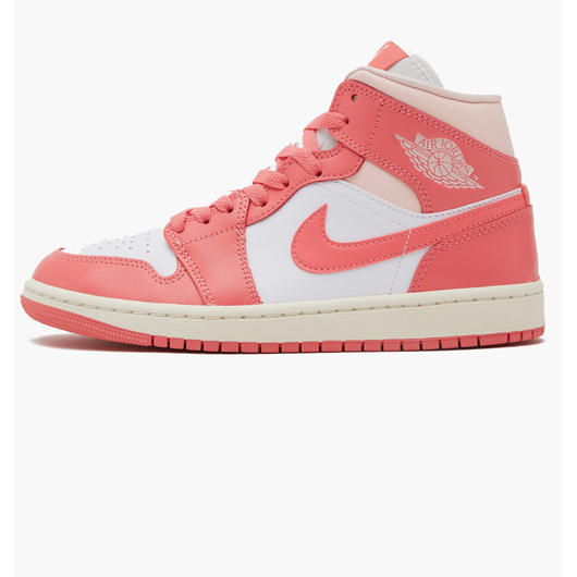 Кросівки жіночі Air Jordan 1 Mid Pink/White BQ6472-186, Размер: 39, Наличие: Склад (1-3 дня), фото 