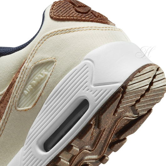 Кросівки жіночі Nike Air Max 90 Cork Beige Dc7774-100, Размер: 38, Наличие: Склад (1-3 дня), фото , изображение 3