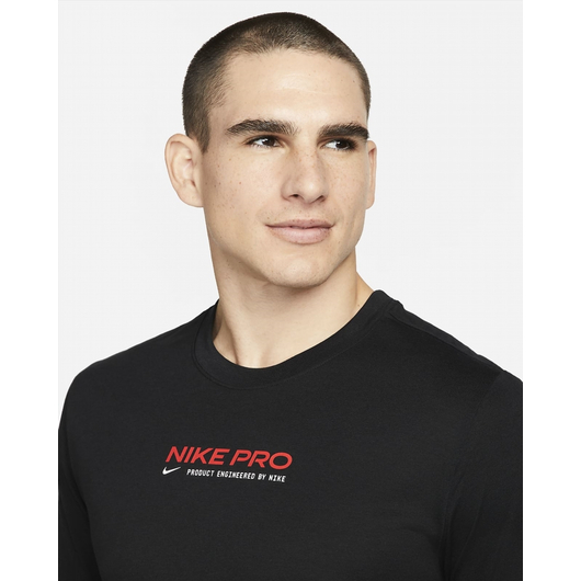 Футболка чоловіча Nike Mens Training T-Shirt Black DM5677-010, Размер: S, Наличие: Склад (1-3 дня), фото , изображение 4