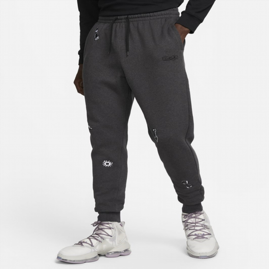 Штани чоловічі Nike Lebron Fleece Pants Black DQ6145-032, Размер: L, Наличие: Склад (1-3 дня), фото , изображение 2