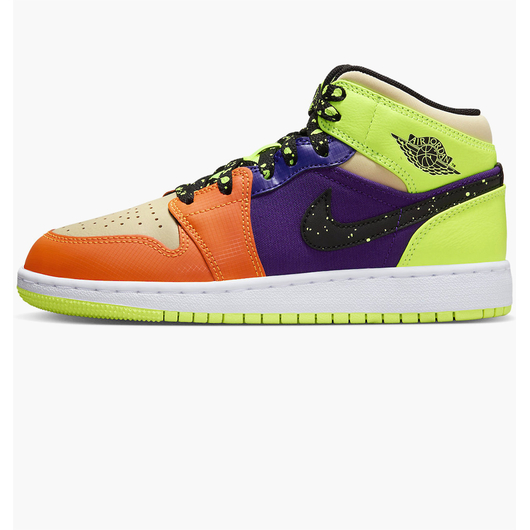 Кросівки жіночі Air Jordan 1 Mid Volt/Vivid Multi FD8795-700, Размер: 38.5, Наличие: Склад (1-3 дня), фото 