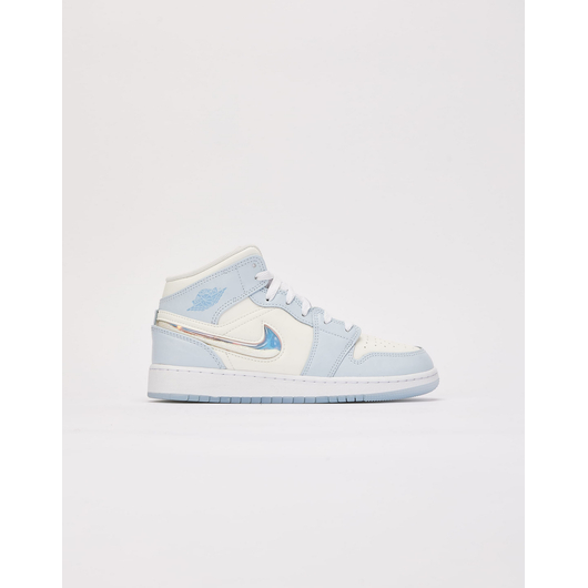 Кросівки дитячі Air Jordan 1 Mid Se Gs Beige/Light Blue FQ9117-400, Размер: 39, Наличие: Склад (1-3 дня), фото , изображение 2