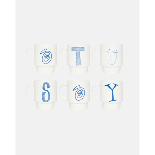 Stussy STACKING MUG SET OF 6, Размер: ONE-SIZE, Наличие: Склад США (10-24 дня), фото 