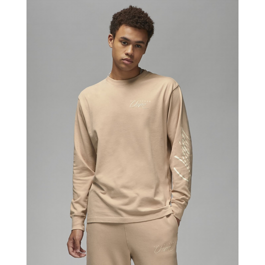 Лонгслів чоловічий Air Jordan Long Sleeve T-Shirt X Union La Beige DV7341-296, Размер: 4XL, Наличие: Склад (1-3 дня), фото , изображение 2