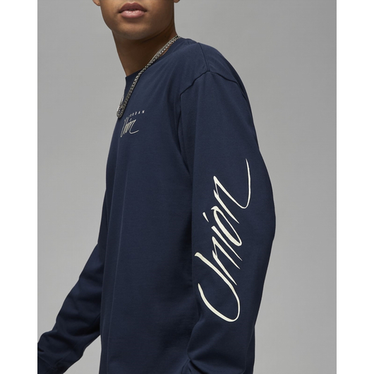 Лонгслів чоловічий Air Jordan Long Sleeve T-Shirt X Union La Blue DV7341-419, Размер: M, Наличие: Склад (1-3 дня), фото , изображение 4