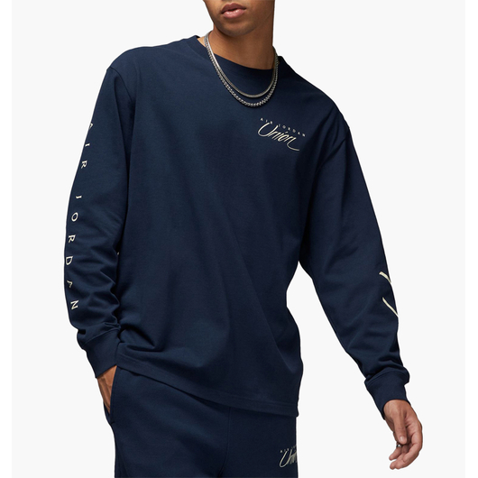 Лонгслів чоловічий Air Jordan Long Sleeve T-Shirt X Union La Blue DV7341-419, Размер: M, Наличие: Склад (1-3 дня), фото 