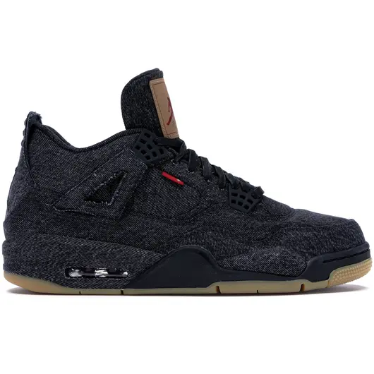 Jordan 4 Retro Levi's Black (Blank Tag), Размер: 42, Наличие: Склад США (10-24 дня), фото 