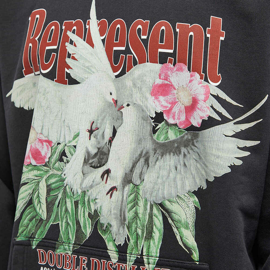 Represent Double Distilled Hoodie Off Black, Размер: M, Наличие: Забрать сейчас, фото , изображение 4