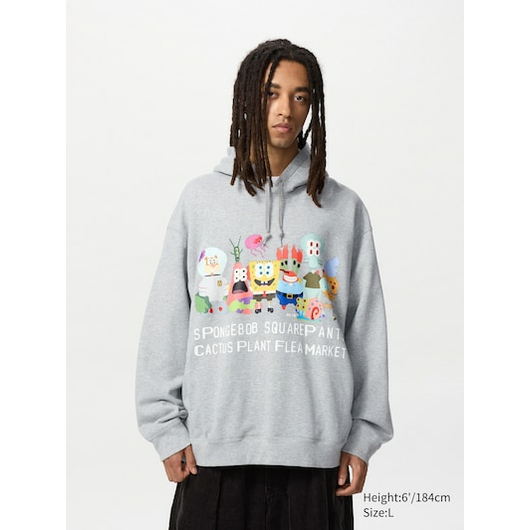 SpongeBob SquarePants Cactus Plant Flea Market Sweat Hoodie "Squad", Размер: XL, Наличие: Забрать сейчас, фото , изображение 4