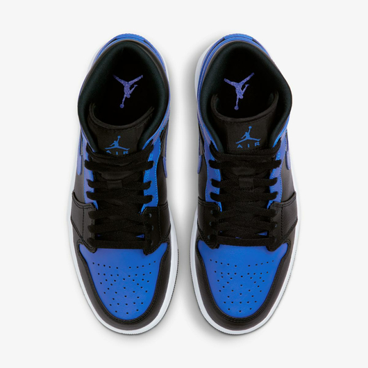 Кросівки чоловічі Air Jordan 1 Mid Black/Blue 554724-077, Размер: 44, Наличие: Склад (1-3 дня), фото , изображение 4