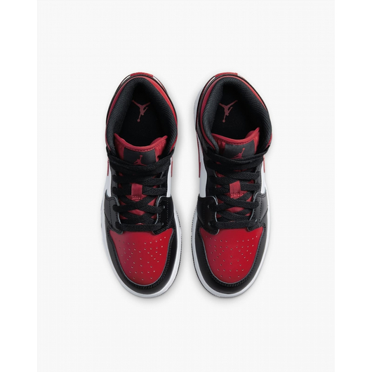 Кросівки дитячі Nike Jordan 1 Mid Black 554725-079, Размер: 39, Наличие: Склад (1-3 дня), фото , изображение 5