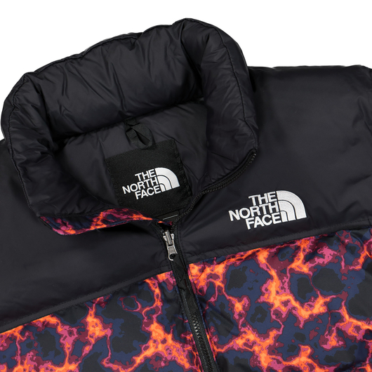 Пуховик унісекс The North Face 1996 Retro Nuptse Marble Camo Print Black/Orange NF0A5IX429K, Размер: L, Наличие: Склад (1-3 дня), фото , изображение 3